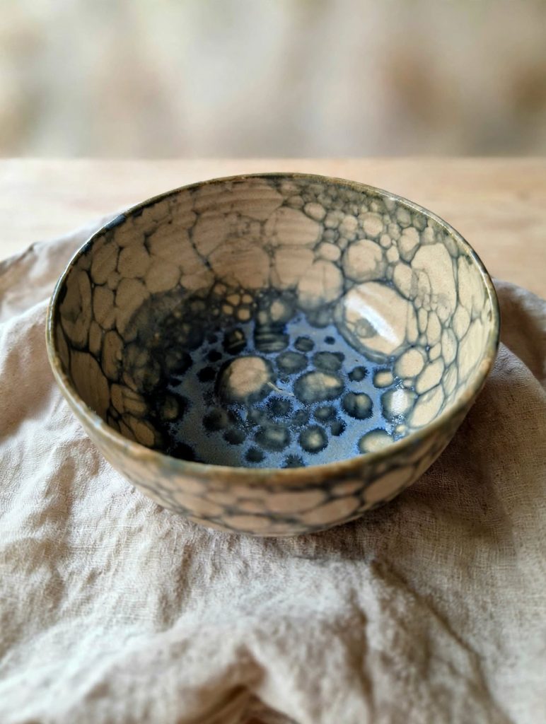BOL DECOR BULLES - ATELIER POTERIE CERAMIQUE - MIRAMAS - LA CABANE DE CELINE
